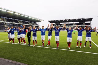 P� ANDREPLASS: Seieren gj�r at V�lerenga passerte Troms� p� tabellen. 
Foto: Trond Reidar Teigen / Scanpix