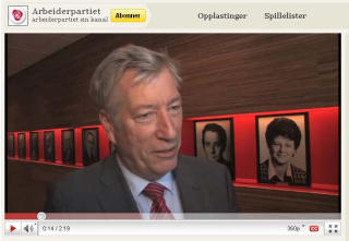 IKKE LIKE VELLYKKET VIRALT FENOMEN: Arbeiderpartiet sliter p� sin You Tube-kanal. Videoen med Sigbj�rn Johnsen, Norges lengsittende finansminister, har 377 visninger. Faksimile: Arbeiderpartiets You Tube-kanal