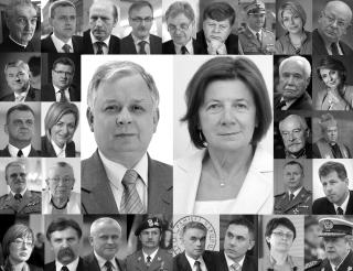 MAKTELITE OMKOM: Store deler av Polens maktelite ble drept i flystyrten i Smolensk 10. april i �r. Blant dem president Lech Kaczynski og kona Maria, og flere andre. Foto: Reuters/Scanpix