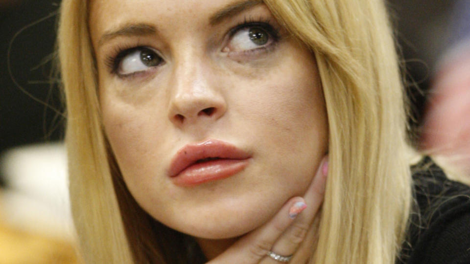REDD FOR L�GNER:Lindsay Lohan advarer sine fans mot falske historier n� som hun havner i fengsel.  Foto:POOL/David McNew
