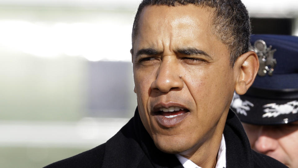 KUTTER: President Barack Obama st�r ved l�ftet om utslippskutt. Foto:(AP Photo/Alex Brandon)