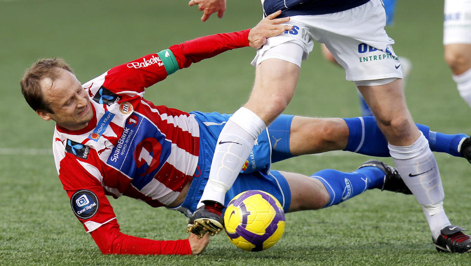 TRENGER M�L: Sigurd Rushfeldt (t.v.) g�r glipp av flere kamper i jakten p� den norske eliteserierekorden for m�l. Foto: Erlend Aas / Scanpix