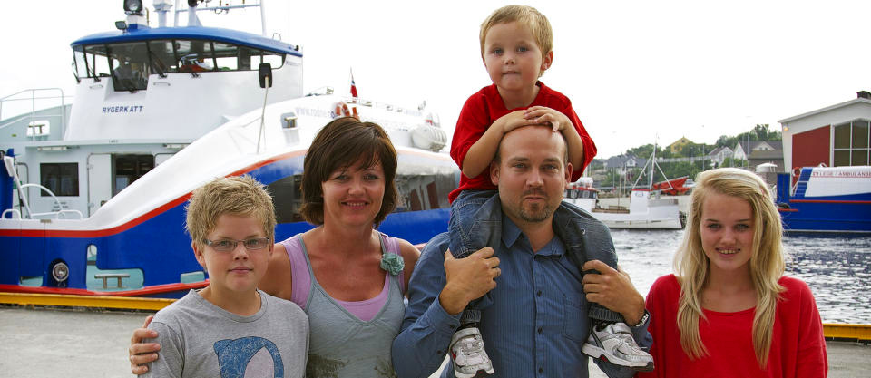 FINN�Y: Mona Lise Fr�yland-Sunde gift med Thor Sunde. P� tur med Tobias, Oscar og Anna. Foto: Alf Ove Hansen