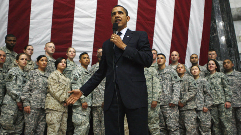 KOSTER FLESK: Den s�kalte krigen mot terror har kostet amerikanske skattebetalere over 7.000 milliarder kroner, noe som gj�r det til tidenes mest kostbare krig for USA. President Barack Obama henter n� hjem soldater fra Irak (bildet), men sender samtidig flere til Afghanistan. Foto: REUTERS/SCANPIX