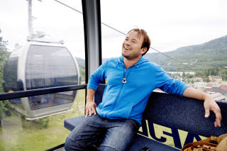 SOMMERJOBB: Mikkel Gaup spiller barneteater p� p� Hafjell.  Foto: Elisabeth Sperre Alnes/Dagbladet