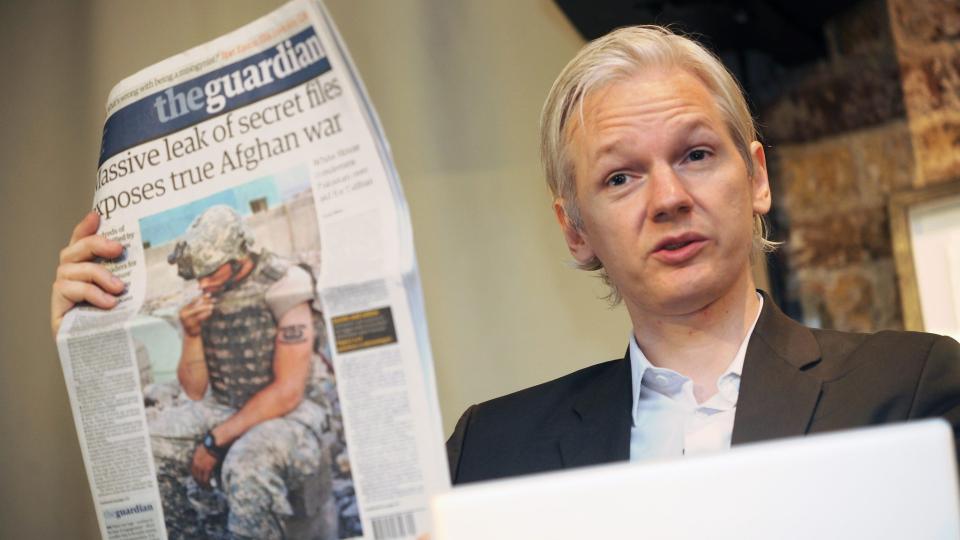WIKILEAKS: Grunnlegger av Wikileaks Julian Assange sier de bare har publisert sannheten. Pentagon er ikke enig, og krever dokumenter utlevert fra nettstedet. Foto: EPA/STRINGER.