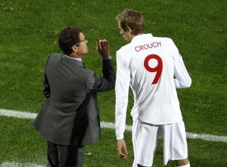 VM-RESERVE: Drillo antyder at han Peter Crouch burde f�tt spille mer under VM. Foto: REUTERS/Brian Snyder