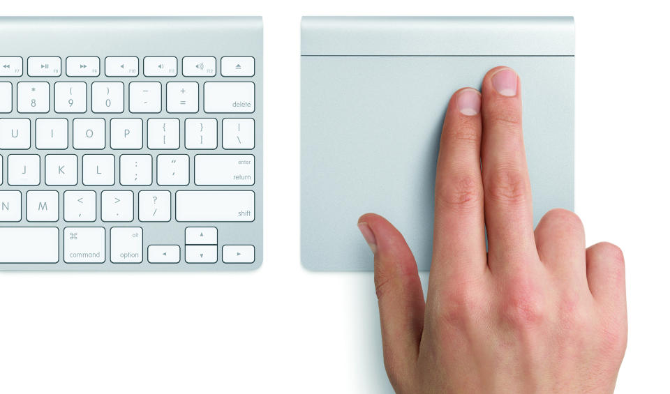 STYREFLATE: Apples Magic Trackpad kan erstatte den gode, gamle datamusa. Foto. APPLE