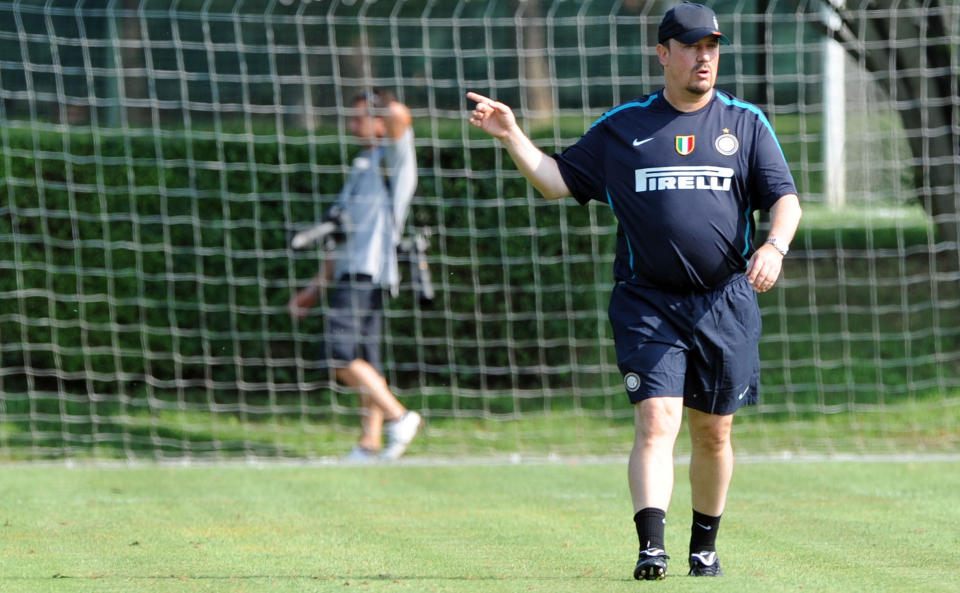 SERIEDEBUT MOT BOLOGNA: Rafa Benitez vil f� sin seriedebut som Inter-sjef mot Bologna helgen 28.-29. august. Det ble klart da kampoppsettet i Serie A ble presentert torsdag.Foto: SCANPIX