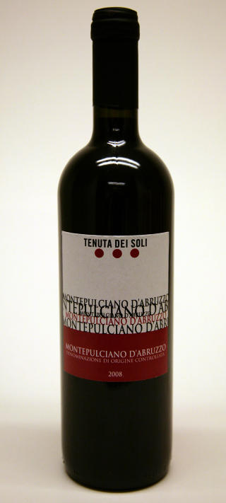 SEKSER TIL GRILLMATEN:Soli Montepulciano d?Abruzzo 2008, Abruzzo, Italia.