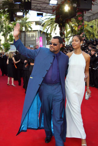 PAPPA OG MAMMA: «Matrix»-stjernen Laurence Fishburne og kona Gina Torres på Cannes-festivalen i 2003. Foto: SCANPIX PAPPA OG MAMMA: «Matrix»-stjernen Laurence Fishburne og kona Gina Torres på Cannes-festivalen i 2003. Foto: SCANPIX