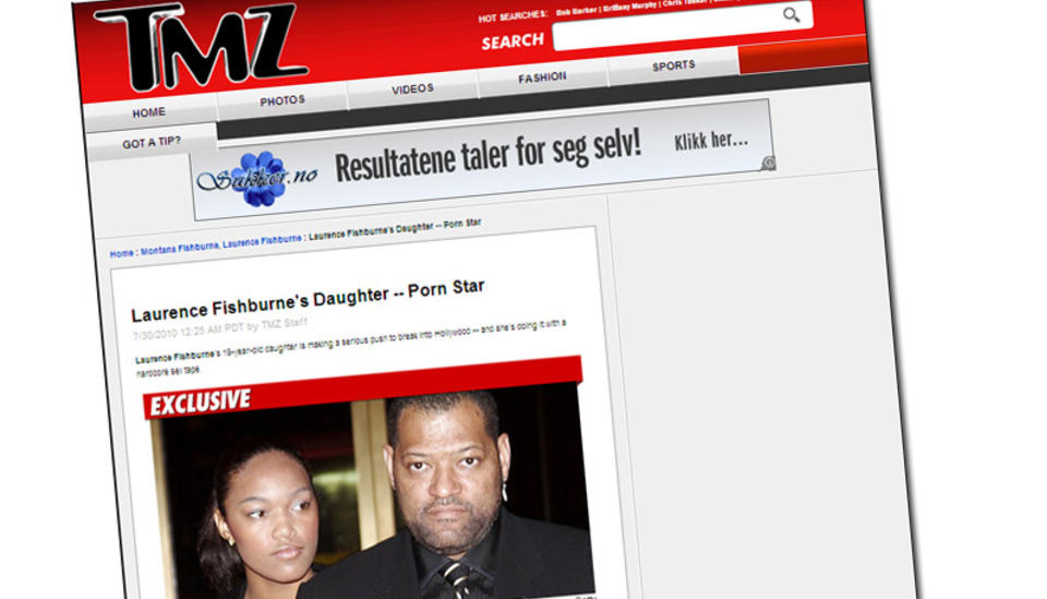 ALT FOR BER�MMELSE: Montana Fishburne figurerer i en pornofilm som kommer p� markedet i august. Foto: FAKSIMILE TMZ