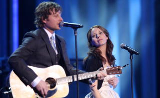 NOBEL DUETT: P� Nobekonserten i Oslo i 2008 sang Dierks Bentley duett med Marit Larsen. FOTO: EIRIK HELLAND URKE