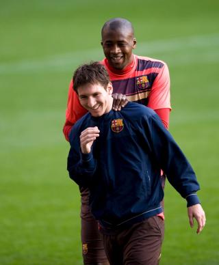 BEIST: Messi mener det var lurt av City � hente Barca-midtbanespilleren Yaya Toure til Manchester. Foto: EPA/DANIEL HAMBURY