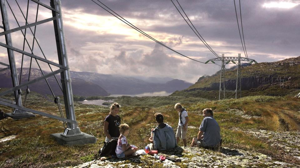 INDUSTRIEN M� HA KRAFT: Men lederen i Norsk Industri mener det m� g� an � ta mer hensyn til milj� og innovasjon enn regjeringen legger opp til i HardangerIllustrasjon: Stopp kraftlinja-aksjonen