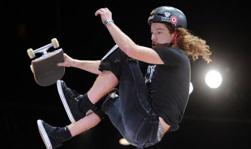 P� KONSERT: Skate- og snowboarder Shaun White. Foto: Harry How/Getty Images/AFP/Scanpix