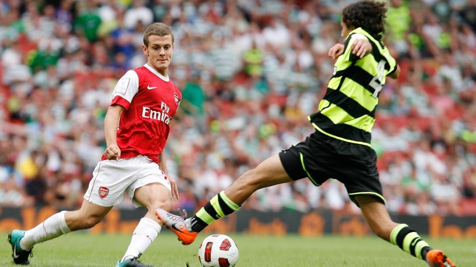 NY GENERASJON: Arsenals 18-�ring Jack Wilshere, her i kamp mot Celtic sist helg, er tatt ut i den engelske landslagstroppen foran m�tet med Ungarn p� Wembley onsdag. Foto: Simon Dawson, AP/Scanpix