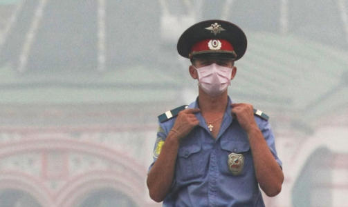 BRANNER I RUSSLAND: Skogbranner og heteb�lge herjer i Russland. Foto: AFP / ANDREY SMIRNOV.