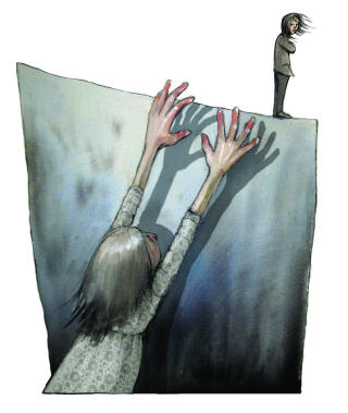 Utenfor rekkevidde. Illustrasjon: Lisa Aisato