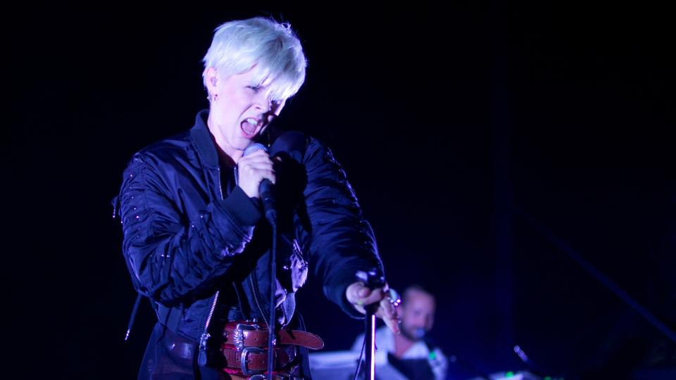 Stjerne: Robyn stod for �yafestivalens store konsert s� langt. Foto: Eirik Helland Urke