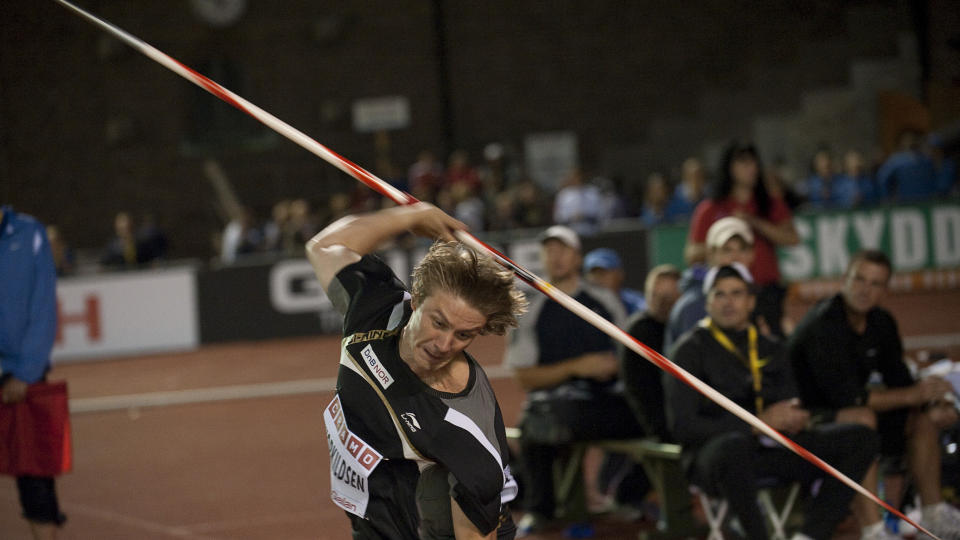KRAFTFULLT: Andreas Thorkildsen har v�rt verdens desidert beste spydkaster i �r, og har vunnet Diamond League i utklassingsstil. 
Spydkaster Andreas Thorkildsen under DN-galan og Diamond League i friidrett i Stockholm fredag kveld.
Foto: Maja Suslin / Scanpix