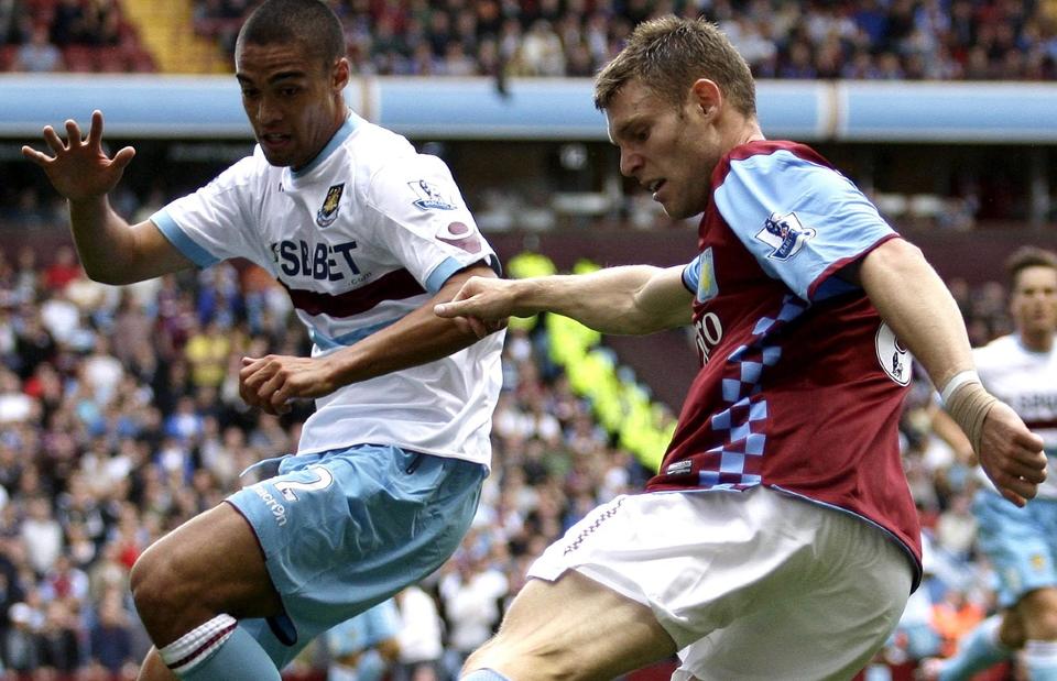 VISTE KLASSE: James Milner str�lte p� midtbanen til Villa i det som kan ha v�rt hans siste kamp for klubben. Foto:  EPA/ANITA MARIC