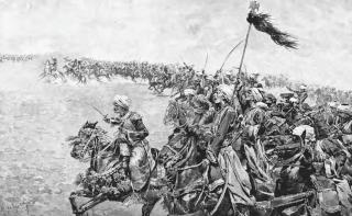 KJEMPET I MAMMELUK-H�REN: Tjerkesserne tjente i livvakth�ren i Egypt. Mange av dem var opprinnelig tatt som slaver, men mamelukkene utgjorde etter hvert en mektig herskerklasse i landet. Foto: WIKIMEDIA