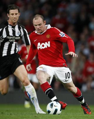 1076 MINUTTER UTEN M�L: Wayne Rooney hadde m�lgivende p� Darren Fletchers scoring, men det er fremdeles 13 kamper siden sist han scoret. Foto: Scanpix