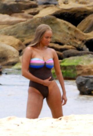 STOLT �PLUS SIZE�: Tyra Banks har etter hvert etablert seg som en forkjemper for former. Foto: STELLA PICTURES