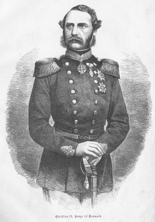 S� P� SLESVIG SOM UMISTELIG: Danskekongen Christian IX syntes det meste var bedre enn � miste Slesvig, hertugd�mmet han selv kom fra og var hertug over. Han tilb�d tyskerne hele Danmark. Foto: WIKIMEDIA COMMONS