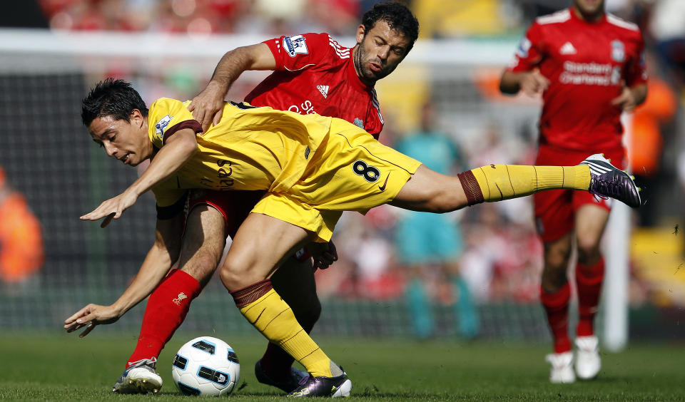 �NSKER SEG BORT: Javier Mascherano �nsker seg bort fra Liverpool og skal n� ha blitt enig med Barcelona om en kontrakt. Foto: Phil Noble/REUTERS