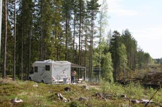  NATUR:  P� campingplassen ved Lenungshammar kan man nyte naturens fred og ro.
Foto: Kirsten M. Buzzi/Dagbladet