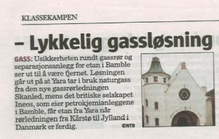 KLASSEKAMPEN MED LYKKELIG GASSL�SNING FOR J�DENE: Avisa m�tte i januar 2009 trykke tidenes rettelse etter at en sak om ny gassr�rledning til Grenland var utstyrt med et bilde av den j�diske synagogen i Oslo. Faksimile: KK
