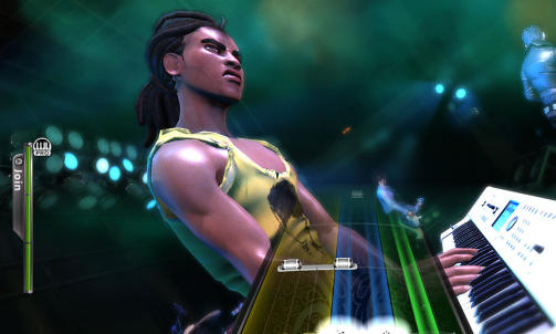 �Rock Band 3� introduserer tangenter til plastinstrumentparken (Harmonix/MTV/EA).