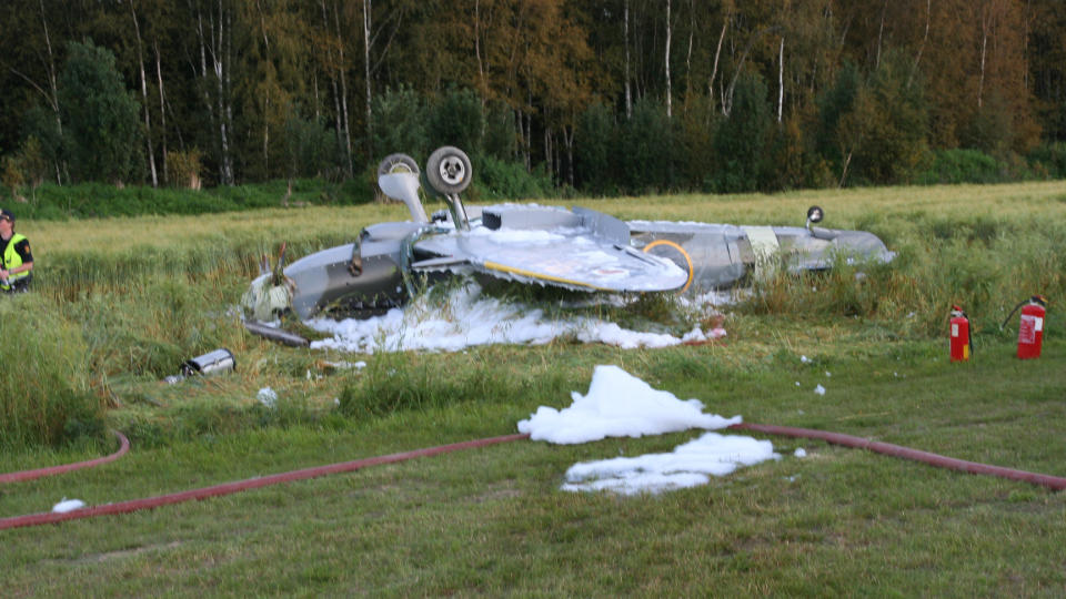 EID AV BILTEMA: Flyet skulle opptre under flystevnet i morgen. Foto: Harald Vingelsgaard