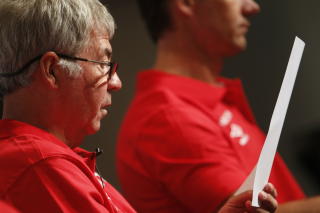IMPONERT: Landslagssjef Egil Drillo Olsen. 
Foto: Cornelius Poppe / Scanpix