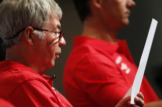 OBS P� RONALDOS SKUDDSTYRKE: Drillo sier Norge for all del m� hindre Ronaldo i � bruke h�yreslegga fra 30 meter og innover. 

Foto: Cornelius Poppe / Scanpix