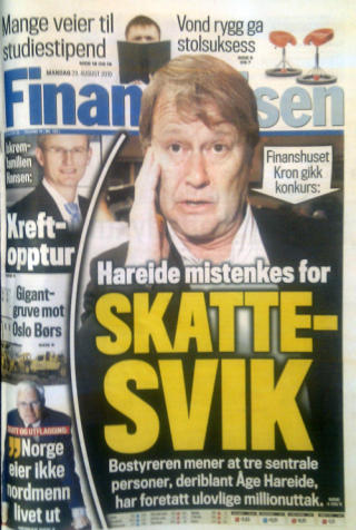 Faksimile: Finansavisen i dag.