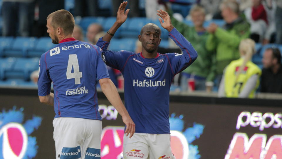 LYNHURTIG: Luton Shelton l�p fra alt og alle, og scoret to m�l p� fire minutter for V�lerenga.  Foto: Scanpix