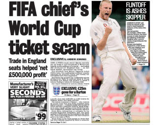 OOPS, HE...: In 2006 Andrew Jennings in Daily Mail revealed Jack Warners ticket scam. Dagbladet reveals today how he also was involved in 2010. OOPS, HE...: In 2006 Andrew Jennings in Daily Mail revealed Jack Warners ticket scam. Dagbladet reveals today how he also was involved in 2010.