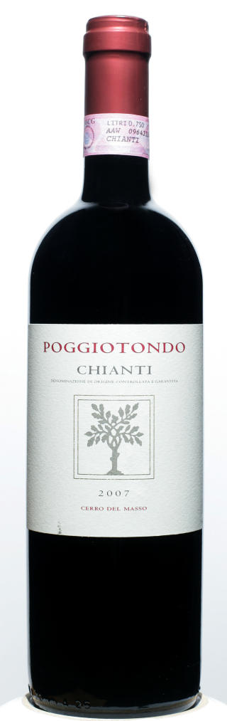 INGEN SKAM MED SKRUKORK: Cerro del Masso Chianti 2008.