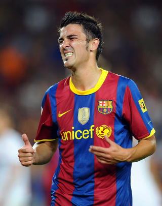 60 M�L-DUO: Stien-Leende tror det er antallet ligam�l David Villa scorer i tospann med Leo Messi. Foto: AFP/LLUIS GENE