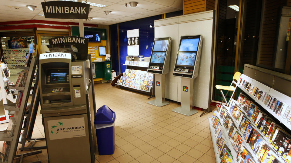 KAN TRIKSES MED: Norsk Tippings nye spilleautomat, her fotografert p� 7-Eleven p� Hamar. Foto: Erlend Aas / SCANPIX