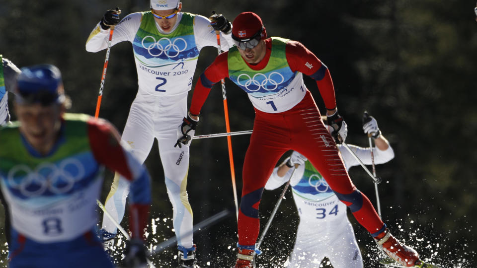 VANT 30 KM I OL: Marcus Hellner gikk inn til et suverent OL-gull p� 2 x 15 km i Vancouver. Foto: REUTERS/Stefan Wermuth