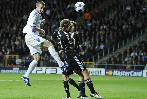 IMPONERT OVER FCK: Andresen er overrasket over at det var s� stor forskjell p� FC K�benhavn og Rosenborg i g�r. Her setter S�lvi Ottesen inn vinnerm�let for danskene. Foto: EPA/Jens N�rgaard Larsen