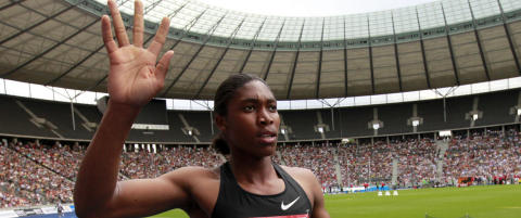 Semenya nest sist halvveis - spurtet til tredjeplass
