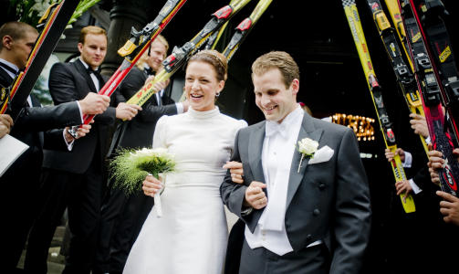 HEIES FRAM: Christer Kjos er sv�rt alpintinteressert, noe vennene visste � spille p�. 

Foto: Thomas Rasmus Skaug  / Dagbladet