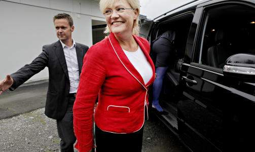 FIT FOR FIGHT: - Motivasjonen er helt p� topp og jeg fortsatt �fit for fight�, sier SV-leder Kristin Halvorsen til NTB. Foto: JON TERJE HELLGREN HANSEN
