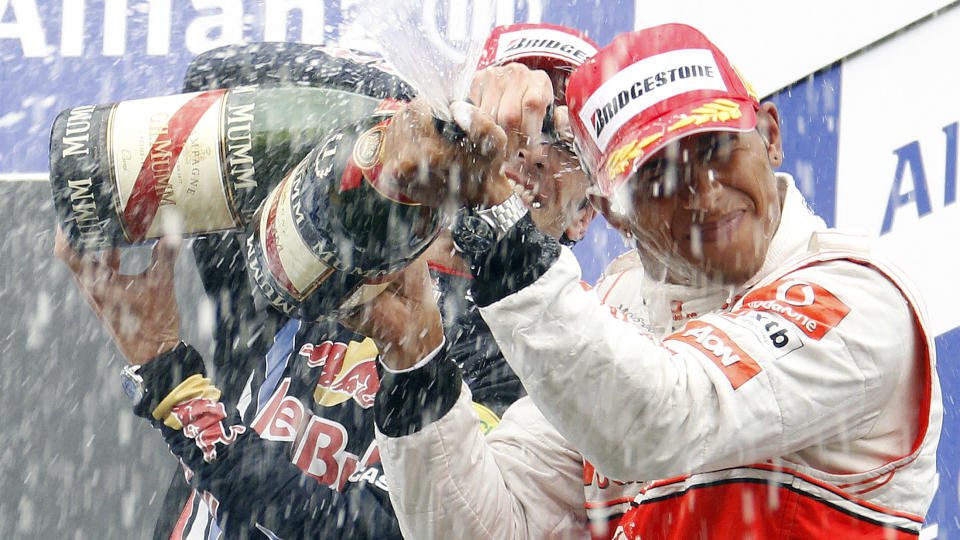 TILBAKE I VM-LEDELSE: Lewis Hamilton tok tilbake VM-ledelsen etter at han gikk til topps i Belgias Grand Prix.Foto: SCANPIX/REUTERS/Thierry Roge