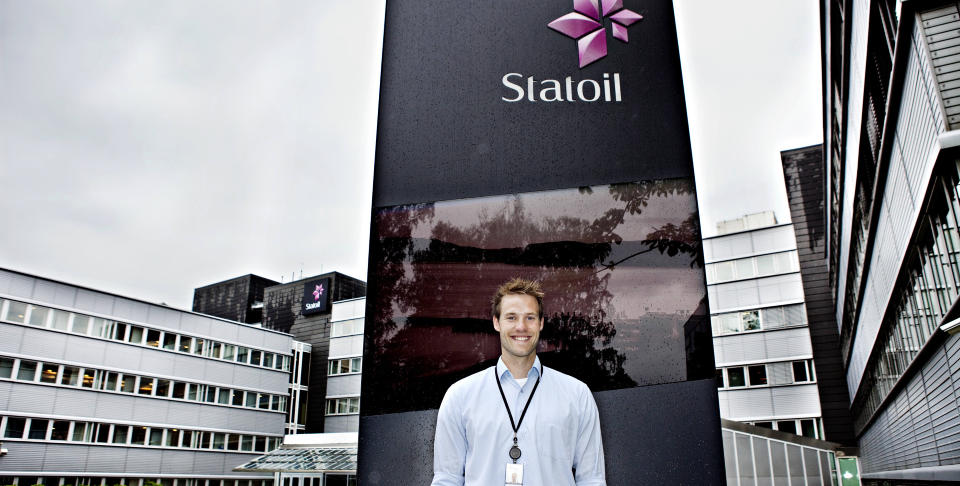 FIKK NAPP: Frode St�ylen (29) siktet h�yt og fikk napp hos Statoil &mdash; et halvt �r f�r han avsluttet ingeni�rstudiene. 
Foto: Nina Hansen